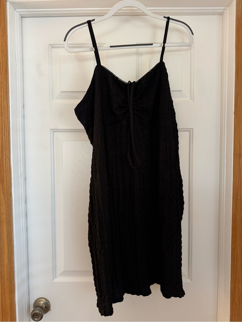 Black Spaghetti Strap Slip Dress